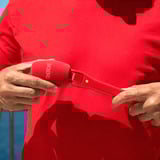 Rode Microphones Interview Micro , Mikrofon rot, Handadapter für Rode Wireless Sendemodule