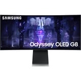 SAMSUNG Odyssey G8 S34BG850SU, OLED-Monitor 86 cm (34 Zoll), silber, UWQHD, USB-C, AMD Free-Sync Premium, 175Hz Panel