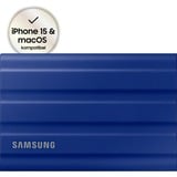 Samsung Portable SSD T7 Shield 2 TB, Externe SSD blau, USB-C 3.2 Gen 2 (10 Gbit/s), extern