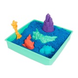 Spin Master Kinetic Sand - Sandbox Set blau, Spielsand 454 Gramm Sand
