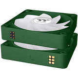 Thermaltake CT120 EX Reverse ARGB Sync PC Cooling Fan Racing Green, Gehäuselüfter grün, 3er-Pack, 120 mm