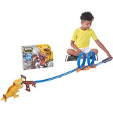 ZURU Metal Machines - Spielset T-Rex Angriff Rennbahn mit Looping + Auto 