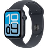 Apple Watch SE 3, Smartwatch schwarz, Aluminium, 44 mm, Sportarmband mitternacht M/L