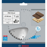 Bosch PRO Wood cordless Kreissägeblatt, Ø 140mm, 42Z Bohrung 20mm, für Akku-Handkreissägen