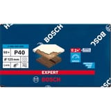 Bosch Professional Expert C470 Schleifblatt, Ø 125mm, K40 50 Stück, für Exzenterschleifer