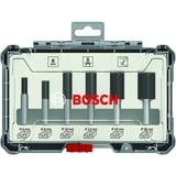 Bosch Professional Nutfräser-Set, 6-teilig 6mm-Schaft
