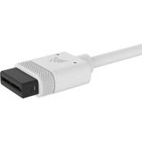 Corsair iCUE LINK Slim-Kabel, 200mm, 90° abgewinkelt weiß, 2 Stück