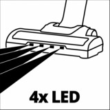 Einhell TE-SV 18 Li-Solo, Stielstaubsauger rot/schwarz, ohne Akku und Ladesgerät