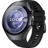 Huawei Watch 5 46mm (Rates-L19F), Smartwatch schwarz, Fluoroelastomer-Armband in schwarz, Gehäuse aus Edelstahl
