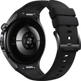 Huawei Watch 5 46mm (Rates-L19F), Smartwatch schwarz, Fluoroelastomer-Armband in schwarz, Gehäuse aus Edelstahl