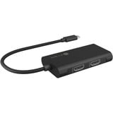 ICY BOX IB-AD1030-C, Adapter schwarz, USB Type-C, HDMI