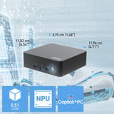 MSI Cubi NUC AI+ 3MG-008DE, Mini-PC schwarz, Windows 11 Pro