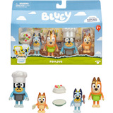 Moose Toys Bluey - Figuren 4er Pack Pavlova, Spielgebäude 