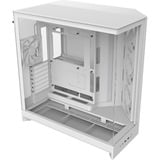 NZXT H9 Flow RGB , Tower-Gehäuse weiß (matt), Tempered Glass x 2