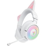 Razer Kraken Kitty V3 Pro, Gaming-Headset weiß, Bluetooth, USB-Dongle, USB-Kabel