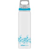 SIGG Trinkflasche Total Clear One MyPlanet "Aqua" 0,75L transparent/hellblau, Ein-Hand-Verschluss ONE