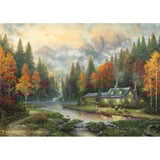 Schmidt Spiele Thomas Kinkade Studios: Herbstabend am See, Puzzle 1000 Teile