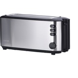 Severin Automatik-Langschlitztoaster AT 2509 edelstahl/schwarz, 1.400 Watt, für 4 Scheiben Toast