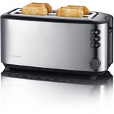 Severin Automatik-Langschlitztoaster AT 2509 edelstahl/schwarz, 1.400 Watt, für 4 Scheiben Toast