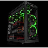 Thermaltake Riing 14 LED Green 140x140x25, Gehäuselüfter schwarz/grün