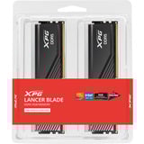 ADATA DIMM 48 GB DDR5-6000 (2x 24 GB) Dual-Kit, Arbeitsspeicher schwarz, AX5U6000C3624G-DTLABRBK, XPG Lancer Blade RGB, INTEL XMP, AMD EXPO