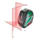 Bosch Heimwerken & Garten Kreuzlinienlaser UniversalLevel 3 Set grün/schwarz, rote Laserlinien, Reichweite 10 Meter