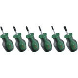 Bosch Kurzschraubendreher Set, 6-teilig grün/schwarz, 6-teilig