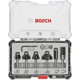 Bosch Professional Rand- und Kantenfräser-Set, 6-teilig 6mm-Schaft