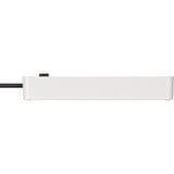 Brennenstuhl Ecolor Steckdosenleiste 3-fach, 2x USB, mit 3 Countdown Timern weiß/schwarz, 1,5 Meter Kabel, USB-A, USB-C, mit Sicherheitsschalter