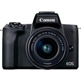 Canon EOS M50 Mark II KIT (15-45 mm IS STM), Digitalkamera schwarz, inkl. Canon-Objektiv