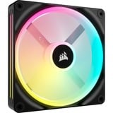 Corsair iCUE LINK QX140 RGB 140-mm-PWM-Lüfter, Gehäuselüfter schwarz, Erweiterungskit, 140 mm
