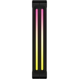 Corsair iCUE LINK QX140 RGB 140-mm-PWM-Lüfter, Gehäuselüfter schwarz, Erweiterungskit