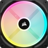 Corsair iCUE LINK QX140 RGB 140-mm-PWM-Lüfter, Gehäuselüfter schwarz, Erweiterungskit, 140 mm