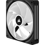 Corsair iCUE LINK QX140 RGB 140-mm-PWM-Lüfter, Gehäuselüfter schwarz, Erweiterungskit, 140 mm