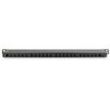 Digitus CAT 6A, Klasse E High Density Patchpanel, 24 Port schwarz, 0,5 HE, geschirmt, 19" Rack Mount