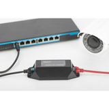 Digitus Gigabit Ethernet PoE+ Repeater, 802.3at 22 W, PoE-Repeater schwarz