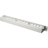 Digitus Kabelführungspanel mit abnehmbarer Blende für 483 mm (19")-Schränke grau, 1 HE