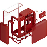 HYTE X50 Wild Cherry, Tower-Gehäuse rot, Tempered Glass