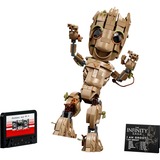 LEGO 76217 Marvel Super Heroes - Ich bin Groot, Konstruktionsspielzeug Baubare Baby Groot-Figur