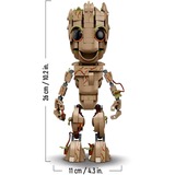 LEGO 76217 Marvel Super Heroes - Ich bin Groot, Konstruktionsspielzeug Baubare Baby Groot-Figur