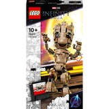 LEGO 76217 Marvel Super Heroes - Ich bin Groot, Konstruktionsspielzeug Baubare Baby Groot-Figur