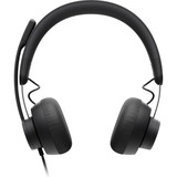 Logitech Zone Wired MS Teams, Headset grau/schwarz, Microsoft Teams zertifiziert, USB-A/C