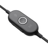 Logitech Zone Wired MS Teams, Headset grau/schwarz, Microsoft Teams zertifiziert, USB-A/C