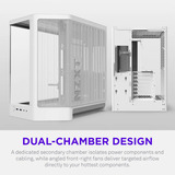 NZXT H6 RGB+ ( 2026 ) All White, Tower-Gehäuse weiß, Tempered Glass x 2