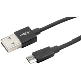 Ansmann USB 2.0 Kabel, USB-A Stecker > Micro-USB Stecker schwarz, 1,2 Meter