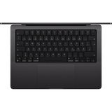 Apple MacBook Pro (14") 2024 CTO, Notebook schwarz, 24 GB, 512 GB (512 GB SSD), M4 Pro, MacOS, Amerikanisch