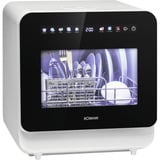 Bomann Tisch-Geschirrspüler TSG 5702 , Spülmaschine weiß/schwarz, mit 5 Liter Wassertank