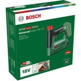 Bosch Heimwerken & Garten UniversalTacker 18V-14, 18Volt, Elektrotacker grün/schwarz, ohne Akku und Ladegerät, POWER FOR ALL ALLIANCE