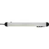 Brennenstuhl Premium-Alu-Line Steckdosenleiste 10-fach schwarz/aluminium, 3 Meter Kabel, mit Sicherheitsschalter