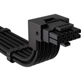 Corsair Typ 4 > 90°-12V-2x6-GPU-Stromkabel (Stil B) schwarz, 65cm, Sense Pins über dem 12-poligen Anschluss